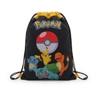 CYPBRANDS Pokémon - Sacca da palestra, 42 x 34 cm, motivo: Pikachu, Squirtle, Charmander e Bulbasaur, prodotto con licenza ufficiale