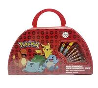 CYPBRANDS- Pokemon Set di attività 52 Pezzi in Valigia Puzzle, Colore Rosso, Talla única, GS-52-PK