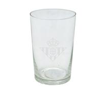 CYPBRANDS - Real Betis Balompié, Bicchiere da Acqua, Vetro, Resistente, Lavabile in Lavastoviglie e Adatto al Microonde, Capacità 270 ml, Prodotto Ufficiale