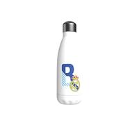 CYPBRANDS B-12B-RM, Real Madrid-Bottiglia d'Acqua in Acciaio Inox, Chiusura ermetica, con Motivo Lettera B in Blu, 550 ml, Colore: Bianco, Prodotto Ufficiale (CyP Brands) Unisex, Multicolour, Standard