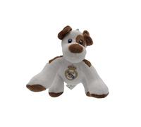 CyP Brands Real Madrid, portachiavi, portachiavi, ciondolo zaino, peluche, cane, colore marrone, prodotto ufficiale