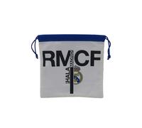 CYPBRANDS Real Madrid, zaino sacco, borsa da spuntino, pranzo, scuola materna, colore bianco, prodotto ufficiale