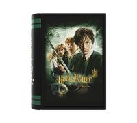 Marchi CyP- Harry Potter- Scatola in Metallo con Contenuto di cancelleria, Libro in Metallo, La Camera dei Segreti, Colore Verde, Prodotto Ufficiale