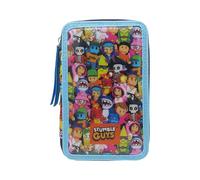 CYPBRANDS - Stumble Guys, astuccio a 3 scomparti, con materiale scolastico, astuccio completo, licenza ufficiale, per ragazzi e ragazze, design divertente