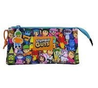 CYPBRANDS Stumble Guys, Astuccio triplo, Astuccio, 5 scomparti, Materiale scolastico, Multicolore, Prodotto Ufficiale