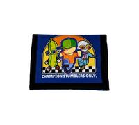 CYPBRANDS -Stumble Guys Portafoglio Portamonete per Giovani con Strappo Colore Blu Prodotto Ufficiale