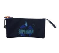CyP Brands - Superman, Astuccio, Materiale scolastico, Colore blu, Prodotto ufficiale