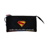 CYPBRANDS - Superman, Astuccio, Materiale scolastico, Colore blu, Prodotto ufficiale