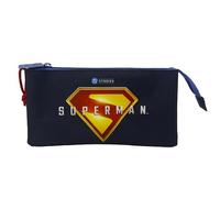 CYPBRANDS - Superman, Astuccio, Materiale scolastico, Colore blu, Prodotto ufficiale