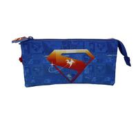 CYPBRANDS - Superman, Astuccio, Materiale scolastico, Colore blu, Prodotto ufficiale