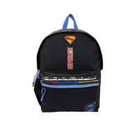 CYPBRANDS - Superman, Zaino per la scuola, Borse, Nero, Prodotto ufficiale