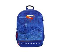CYPBRANDS - Superman, Zaino per la scuola, Zaino casual, Colore blu, Prodotto ufficiale
