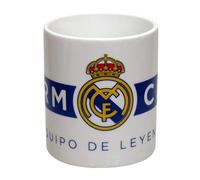 CYPBRANDS Tazza in Ceramica in Scatola Real Madrid, Adulti Unisex, Bianco/Blu (Bianco), 1 Unidad (Paquete de 1)