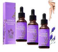 Cyperglow - siero cutaneo cyperus rotundus, olio di cyperus rotundus per la depilazione, siero per la depilazione, riduce la crescita dei capelli indesiderati, per liscio (3Pcs)