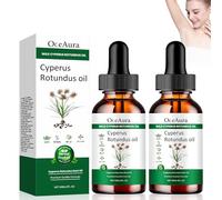 Cyperus Rotundus Oil, 2 Pezzi Ciperus Rotundus Oil, 100% Pure Cyperus Oil, Oli Essenziali Ciperus per la Depilazione, Cyperus Oil, Ridurre La Crescita dei Capelli - 60ml * 2