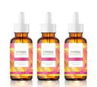 Cyperus Rotundus Oil for Hair Removal & Skin Care, Natural Serum to Soothe, Moisturize, Shrink Pores, All Types (3pcs)