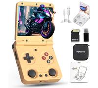 CyplayMach Miy-oo Flip V2 Console Portatile Retro, Schermo IPS da 3.5, Batteria 3000mAh, Regalo Emulatore Console per Adulti Nessuna Carta (Nessun Gioco)