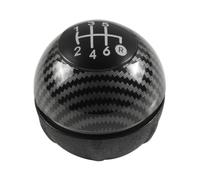 CYPMDW Auto Pomello Cambio Testa Leva Pallamano Per Fiat 500 500C 2007-2018 | Marce Pomelli Leva Custodia copri stivale(6 Speed Carbon)