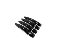 CYPMDW Maniglie Esterne Porte Coprimaniglia Portiera Auto per N&issan per Qashqai J12 E-Power 2022~2025 Adesivo Cromato Nero Fibra Carbonio Finitura AntiGraffio Accessori (1 Keyhole No Button2)