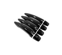 CYPMDW Maniglie Esterne Porte Coprimaniglia Portiera Auto per N&issan per Qashqai J12 E-Power 2022~2025 Adesivo Cromato Nero Fibra Carbonio Finitura AntiGraffio Accessori (1 Keyhole 2 Button2)