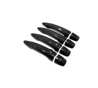 CYPMDW Maniglie Esterne Porte Coprimaniglia Portiera Auto per N&issan per Qashqai J12 E-Power 2022~2025 Adesivo Cromato Nero Fibra Carbonio Finitura AntiGraffio Accessori (1 Keyhole 2 Button3)