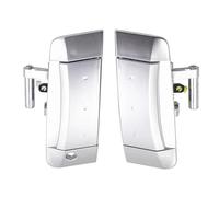CYPMDW Maniglie Esterne Porte Maniglie Esterne Anteriori Sinistro/Destro Argento/Nero Compatibili con per N&issan 350Z 2003-2009, Codici 80607-CD40B 80606-CD00B 80606-CD01E (Silver A Pair)