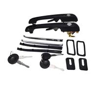 CYPMDW Maniglie Esterne Porte Maniglie per Portiere Auto con Serratura E Chiavi Esterne Anteriori Posteriori Sinistre E Destre per VW per Golf MK1 MK2 per Jetaa MK2 191837205A 191837206A (Front Pair)