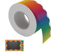 cypreason Rainbow Borders - Bordi colorati per bacheca in classe, 20 m, sfumati, per bacheca, scrivania, decorazione per stanze e aule
