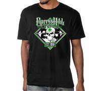 Cypress Hill 25th Anniversario Tour Uomo Hip Hop Rap Gruppo Grafico T-Shirt