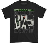 Cypress Hill Rotolo IN Sù Light It Up Fumo 1990 Hip Hop Musica Uomo T Shirt