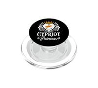 Cypriot Princess Cyprus Flag Proud Cypriot Girl PopSockets PopGrip per MagSafe