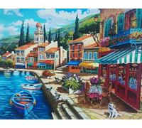 CYQFEZ 1000 Pezzi Puzzles ,Per Giochi Per Ridurre Lo Stress In Famiglia ,Seaside Towns Immagini D'Arte, Decorazione Artistica Da Parete Ky234Zp