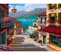 CYQFEZ 1000 Pezzi Puzzles ，Per Giochi Per Ridurre Lo Stress In Famiglia ，Seaside Towns Immagini D'Arte, Decorazione Artistica Da Parete Ky235Zp