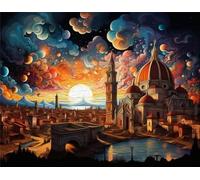 CYQFEZ Puzzle 1000 Pezzi,Colorful Puzzle,Abstract Landscapes Posters ,Adult Giocattoli Sfida Personalizzati,Giocattoli Per La Sfida Del Divertimento In Famiglia,Yz428Wz