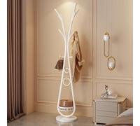 CYQQRDZSW Appendiabiti Indipendente, Appendi Abiti da Terra, Coat Rack per Camera da Letto, Semplice Attaccapanni, Clothes Rack per Ingresso Soggiorno, Adatto per Stanze Casa, Uffici(White)