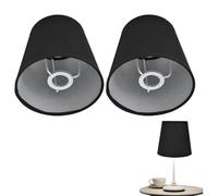 Cyrank 2 Pezzi Paralume Tessuto Piccolo, Paralume Lampada per E14 Paralumi per Lampadari Accessori per L'illuminazione per Lampadari a Candela, Applique, Lampade da Tavolo e Lampade da Terra
