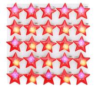 Cyrank 25 Spille a LED, Spille a Forma di Stella e Spille Spille a LED Lampeggianti per bomboniere per Feste di Compleanno di Nozze Spilla a Stella Luminosa Spille Lampeggianti di Natale di Halloween