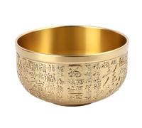 Cyrank Ciotola del tesoro Feng Shui, ornamenti in ottone per la ricchezza