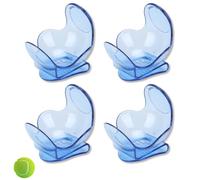 Cyrank Clip in Vita per Supporto per Pallina da Tennis da 4 Pezzi, Attrezzatura per l'allenamento con Cintura per Supporto per Pallina da Tennis in ABS Leggero e Sicuro (Cielo Blu)