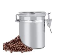 Cyrank Contenitore per caffè, contenitore per chicchi di caffè Barattolo Contenitore con coperchio ermetico trasparente e morsetto di bloccaggio, 500/700/1050/1350 ml(#2)
