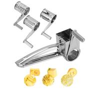 Cyrank Grattugia per Formaggio Rotativa, Portatile, in Acciaio Inossidabile, Tritacarne Rotante, per Frutta(#1)