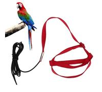 Cyrank Imbracatura per Uccelli, 134 Cm Resistenti al Morso Regolabile per Animali Domestici Flying Flying Flying Forming attività All'aperto per Il Pappagallo Budgerigar Lovebird Cockatiel