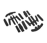 Cyrank Kit di Imbottitura per Casco, 2 Set Kit di Cuscinetti in Schiuma Universale di Ricambio per Bici Cuscinetti in Spugna per Casco da Ciclismo Fodera per Casco da Bici(Free Size-Nero)