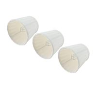 Cyrank Paralumi, 3 Pezzi Clip per Paralume Piccola su Lampadina Paralume in Tessuto Bianco Crema Paralume per lampadario Set Paralume Moderno Pieghettato