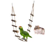 Cyrank Scala per pappagalli, Scale per Uccelli, Giocattolo per Arrampicata per criceti, Amaca per Animali Domestici, Altalena, Ponte sospeso per conuri, Uccelli dell'amore - 39,37 Pollici