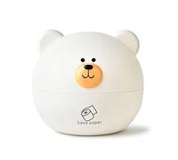 Cyrank Simpatico Coperchio per Scatola di Fazzoletti, Porta Fazzoletti di Carta a Forma di Orso Cartone Animato, Organizer per Dispenser di Fazzoletti per Il Viso, Copertura per Scatola(Bianco)