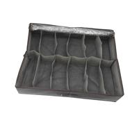 Cyrank sotto Il Letto Organizzatore di stoccaggio Scarpe, Contenitore Scarpe sottoletto con Maniglie, Coperchio, Finestra Trasparente Scarpe Pieghevoli stoccaggio per Abbigliamento Coperta