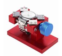 Cyrank Watch Bezel Opener, Adjustable Back Case Opener Watch Bezel Removal Repair Tool Workbench Back Case Tool for Repair Machine (Red)
