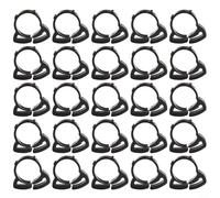 CYRENT 20 fascette stringitubo a cricchetto per tubi di irrigazione da 16 mm e 20 mm, in nylon, fissaggio a scatto, clip nere (φ20 mm)