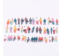 CYRENT 200 PCS Modello Treno Figure HO Scala Dipinto Persone In Piedi Seduto per il Layout Ferroviario Diorama 12-19mm